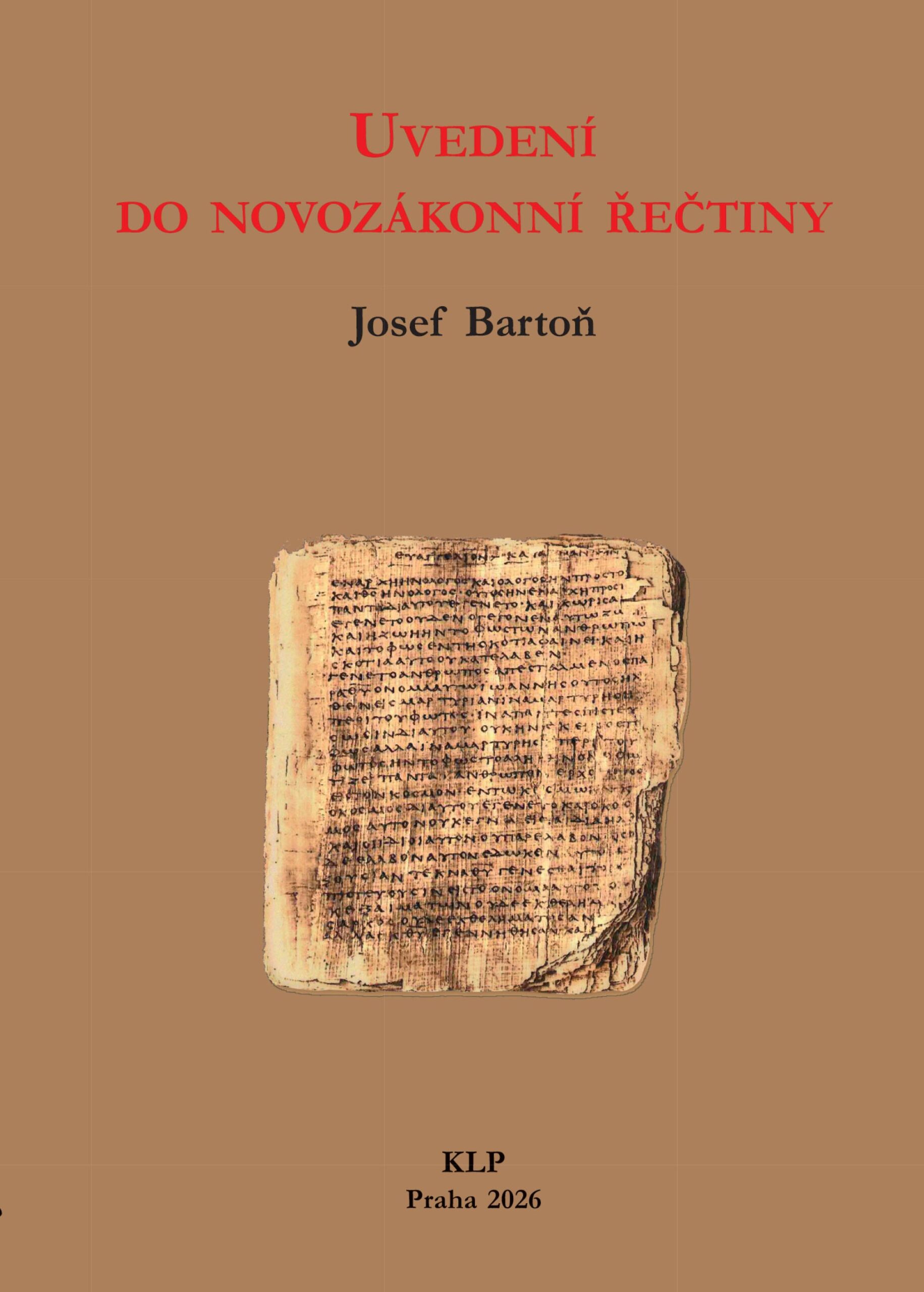 Bartoň, Josef: Uvedení do novozákonní řečtiny